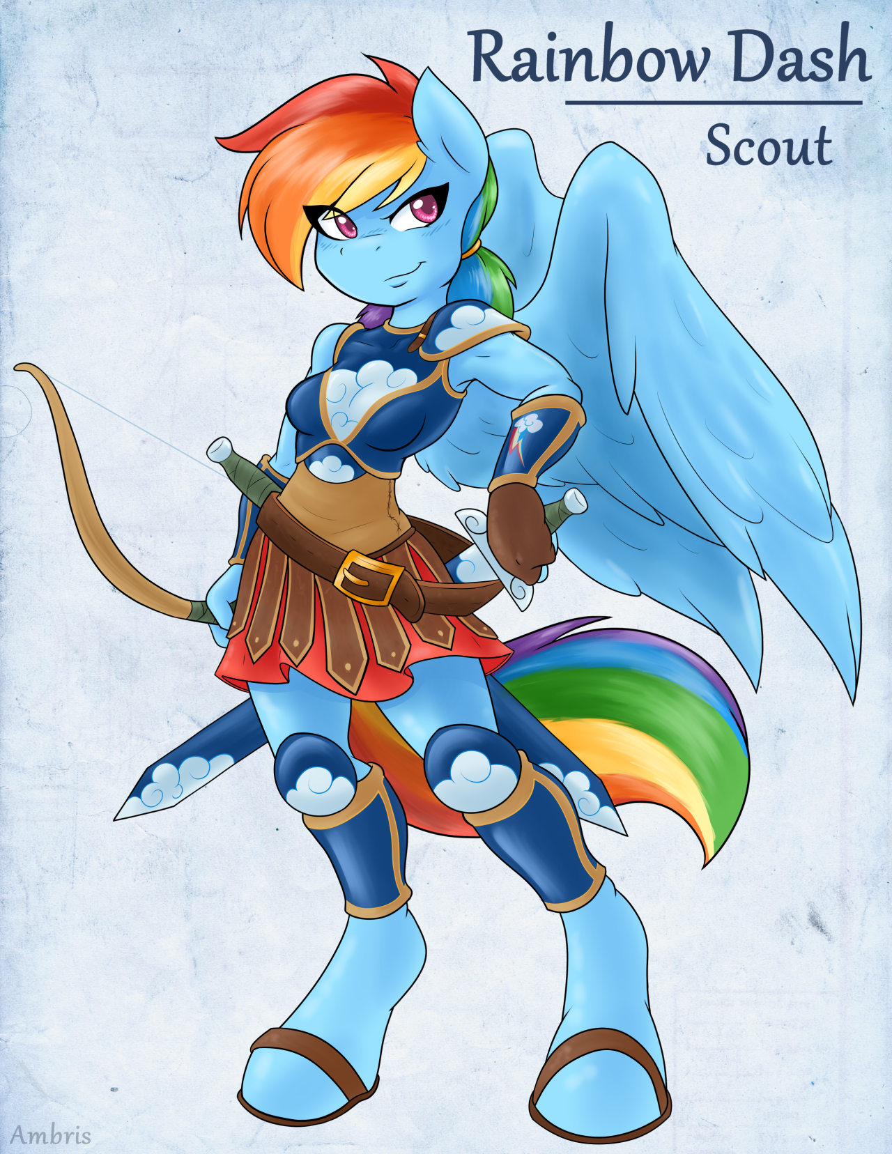 ambris-art:  Adventuring is Magic; Rainbow Dash is complete! I felt the light-and-fast