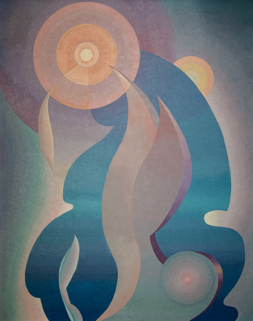 jareckiworld:  Stuart Walker (1904-1940) — Convergence. Composition No. 55  [oil on canva