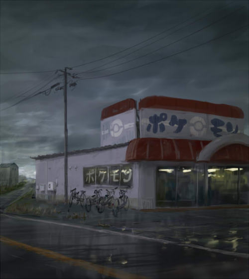 by yamaimo a pokemon movie with backgrounds like this please