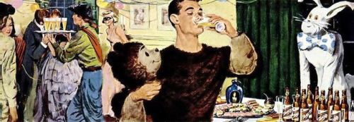 Porn danismm:1949 Schlitz beer ad  GREAT PARTY, photos