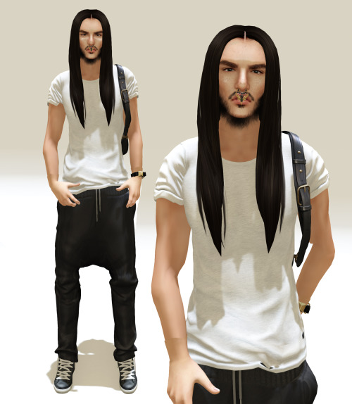 Ouick LOTD. Hair: (Chemistry) Hair Willow 2 *New* Shirt: (Redgrave) T-Shirt Jim Pants: (Flow) Pants