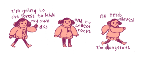 annavonsyfert:Don’t you ever just want to kick your own ass in the forest? Well don’t! Say it with a