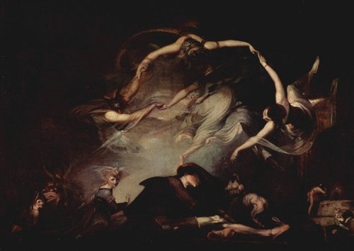 silenceformysoul:Henry Fuseli  - The Shepherd’s Dream, from ‘Paradise Lost&rsq