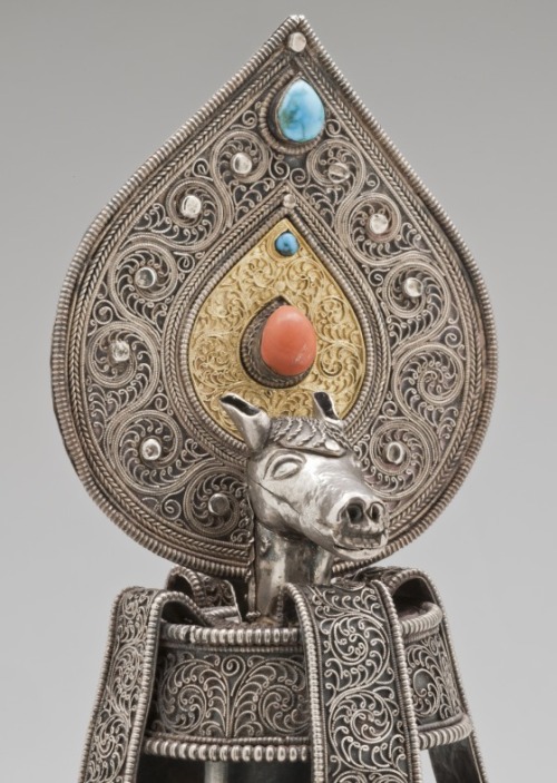 Vase of Immortality with the Head of a Wind-Horse and the Precious JewelTibet (by a Newar artist), 1