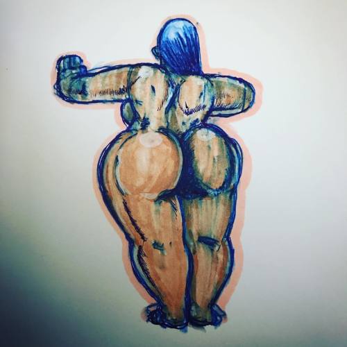 Stylized Brown Figure #thickwomen #chonky #illustration