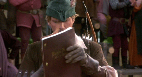 thefilmfatale:  BREAKING THE FOURTH WALL Robin Hood: Men in Tights (1993) - directed by Mel Brooks. Starring Cary Elwes, Richard Lewis and Roger Rees. 