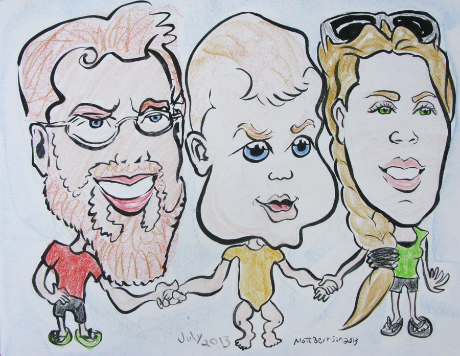  Caricatures done by Matt Bernson at Dairy Delight in Malden, MA.    Best place