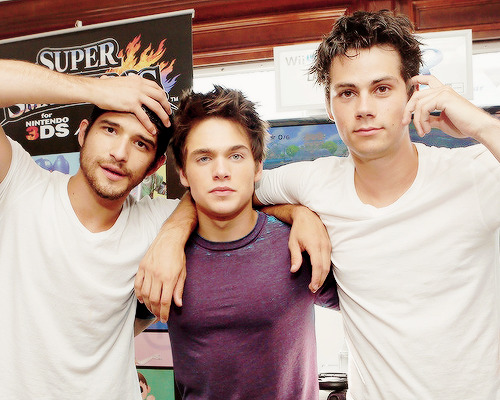 obrien-news:  Tyler Posey, Dylan Sprayberry, and Dylan O’Brien at the Nintendo Lounge on the TV Guid