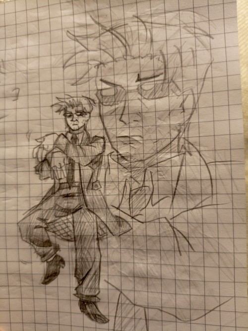 Doodles Of Magic Man On Paper, Cuz School Eats My Free Time