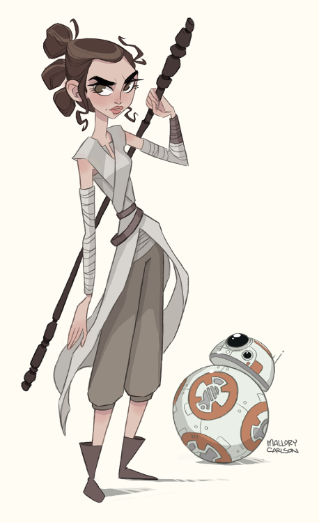 Finally saw The Force Awakens and I had to draw Rey ^___^