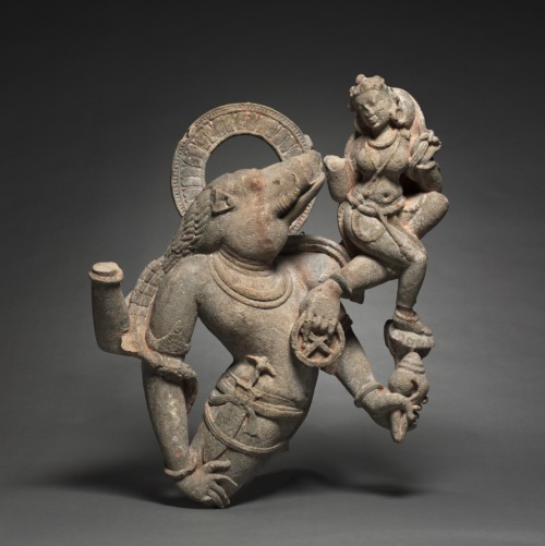 mini-girlz:Vahara, Boar Incarnation of Vishnu 700-800s Central India, Medieval Period, 8th-9th cen