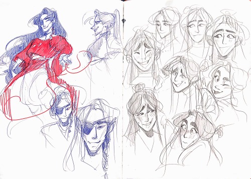 I’ve been reading tgcf so here are some doodles ~