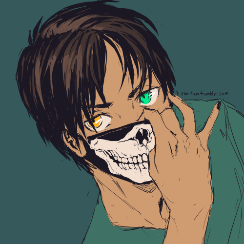 rou-tan:  Palette request and Eren with a mask because I have developed a mask obsession from Tokyo Ghoul so excited for friday 
