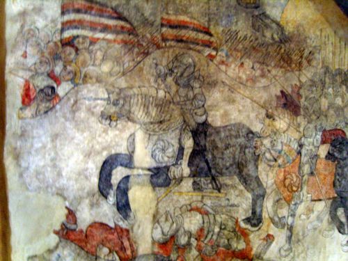 A fresco from castle of Turku (Finland)Turku, July 2016