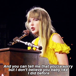 Taylor PerformingYoure Not Sorry, The Eras Tour Houston, Night 1