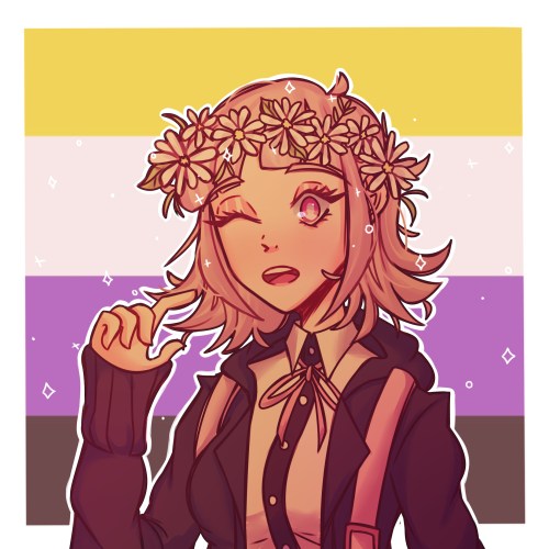 Chiaki Pride Icons!!! feel to use these :3Also sorry I’m posting these at like the end of