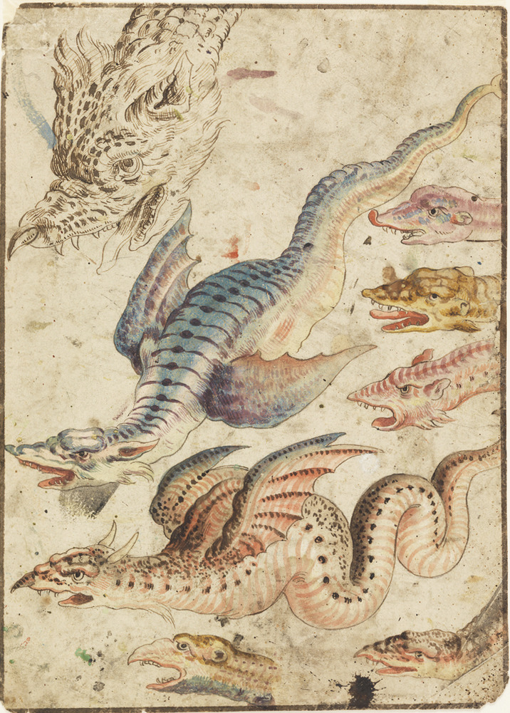 design-is-fine:  Study of a dragon, 1560-1600. Italy. Via Cooper Hewitt 