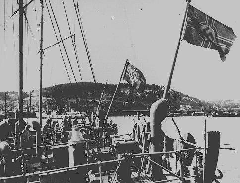 German ships at a Norwegian port (May 3rd, 1940).