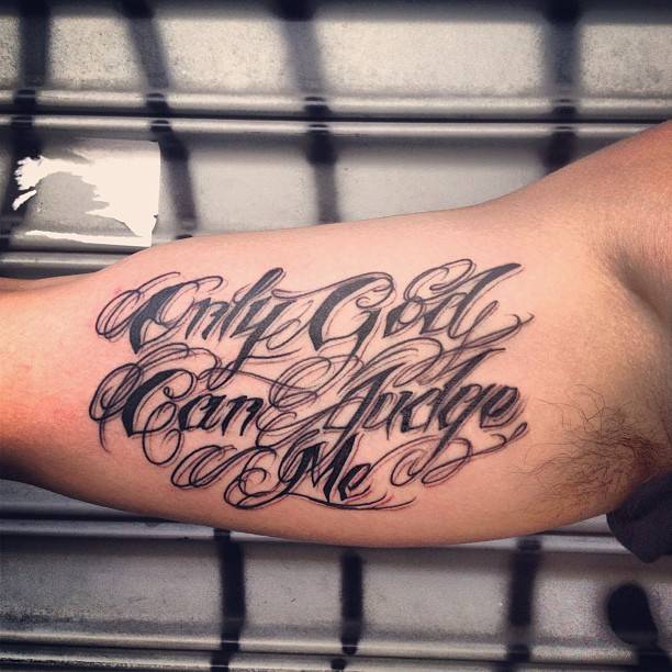 pix Tatuajes De Frases De Dios En El Brazo only god can judge