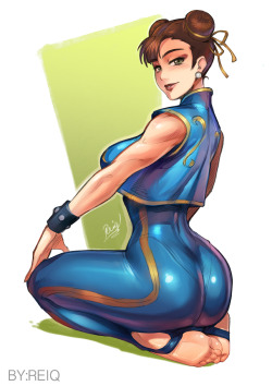 Reiquintero:  Chun Li, So Here She Is, I Found A Sketch I Did Of Her Long Time Ago