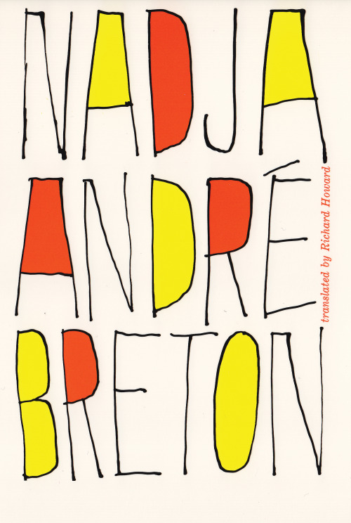 Covers to André Breton’s Nadja (various artists/designers, mid 20th century through early 21st centu