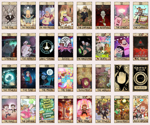 magecom: the Gravity Falls tarot cards along with the variants! A lot of love and hard work was put 