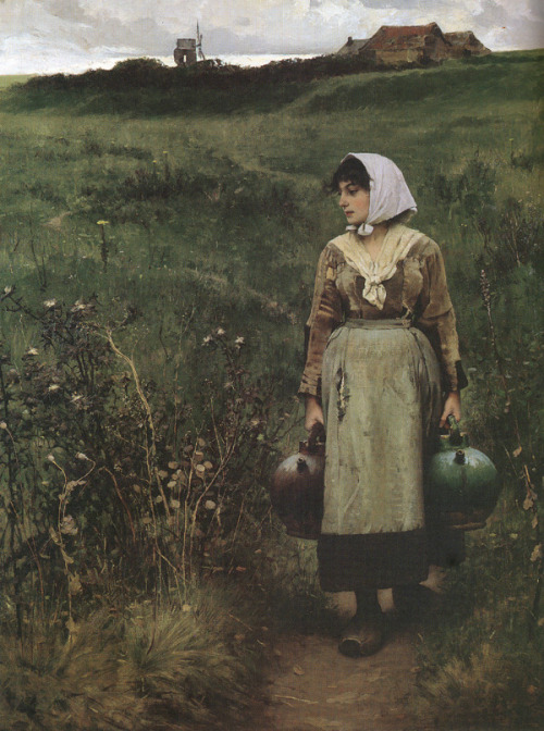 Water Carrier by Charles Sprague Pearce (1883) 
