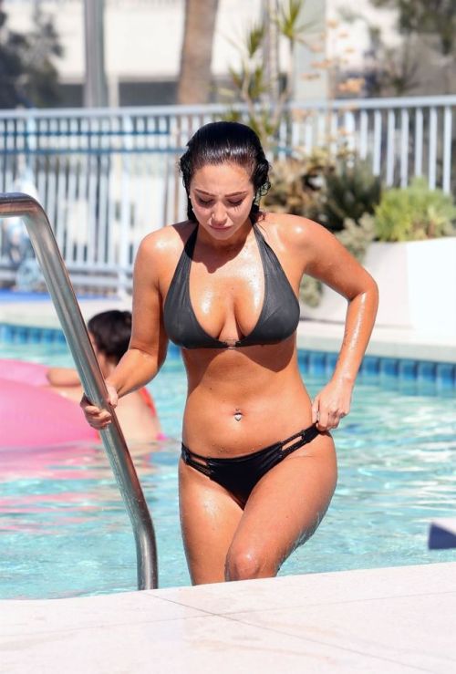 dreadinny: TULISA CONTOSTAVLOS in Bikini at a Pool in Los Angeles 05/19/2018 xx