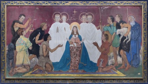 Jan Henryk Rosen. Adoration of the Shepherds, 1929. Mural from the Armenian Catholic Cathedral in Lv
