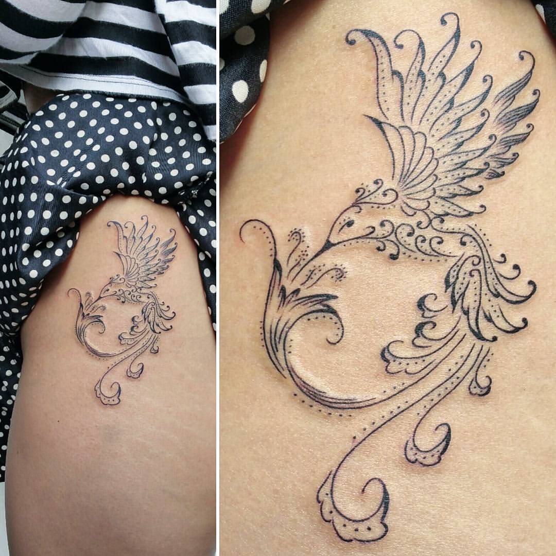 Bird Hip Tattoos | tattoo art gallery