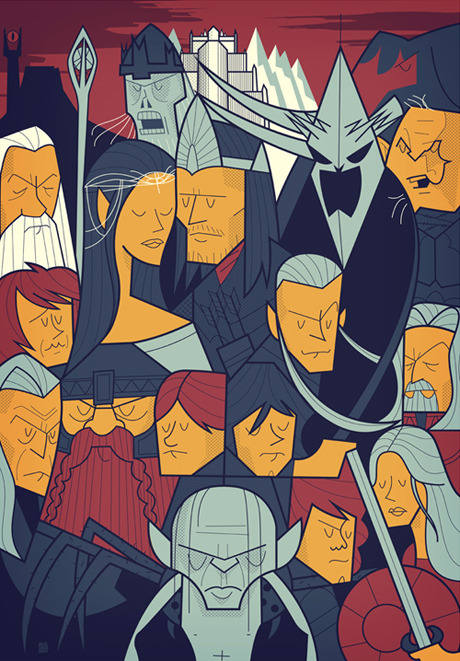 creative-curiosity-design:  Lord of the Rings - Ale Giorgini