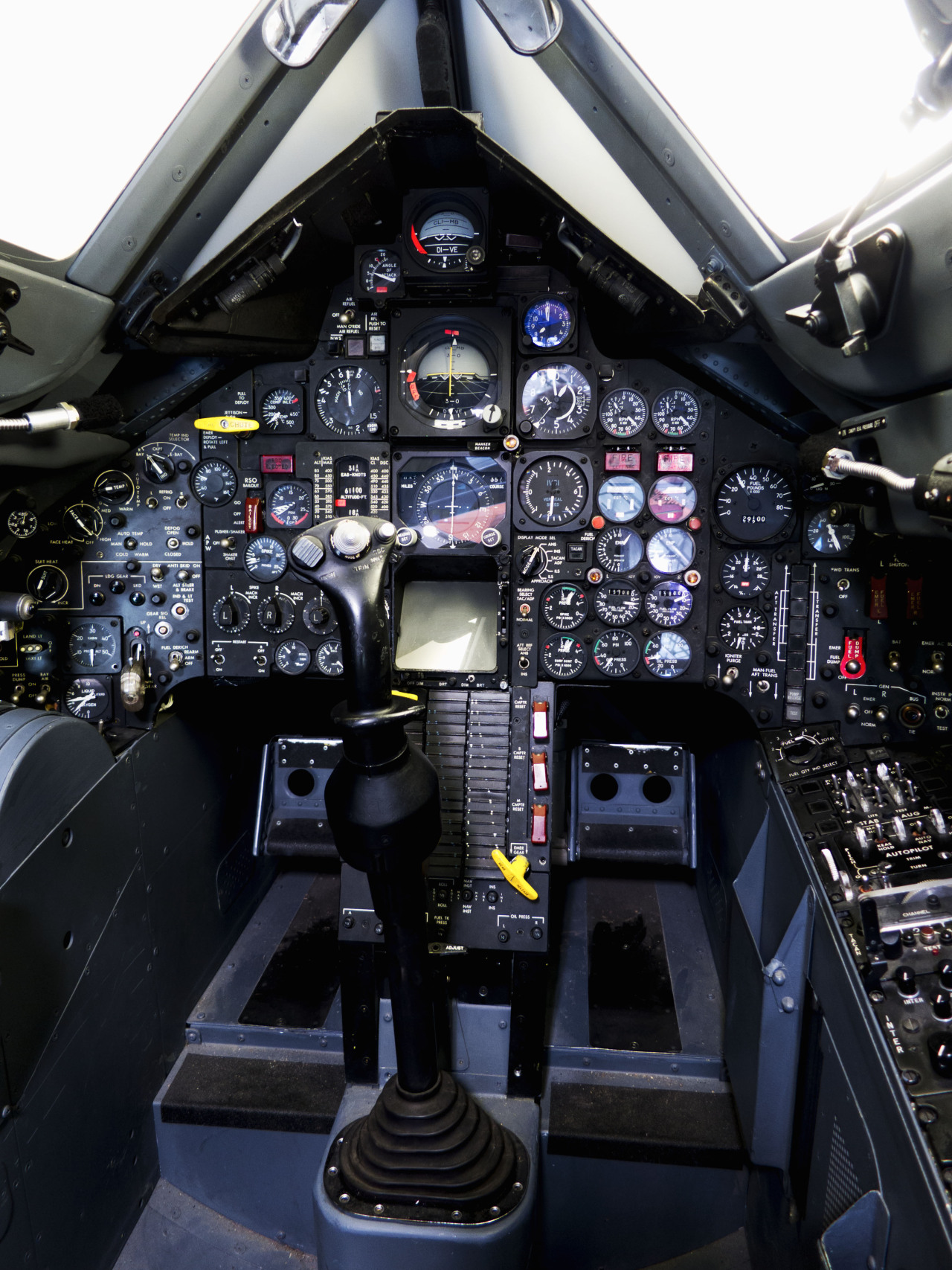 This SR-71 Blackbird cockpit got more flight time than all of the other Blackbird aircraft put together, and every single SR pilot, at one point or another, had their hands on these stick and throttles. This is the one and only SR-71 simulator, used...