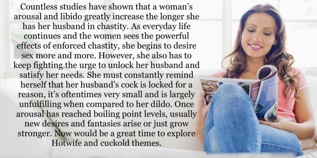 chastityandgenderbendingfun:Hmmm.  Not sure about the last sentence.