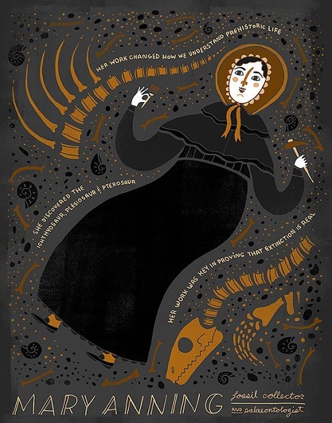 femininefreak:Women In Science series by artist Rachel Ignotofsky
