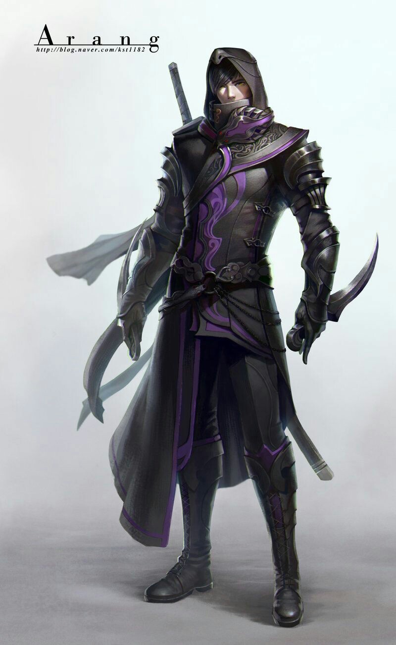 I Love the look of this Assassin&hellip; the sword, the knife, the black outfit