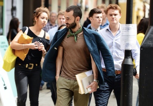 dapperdelighted: This is how you rock a neckerchief, dammit.