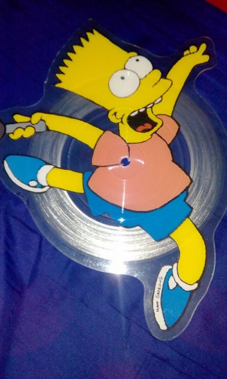 &lsquo;Bart&rsquo; Shaped Amazing picture disc. &lt;3 