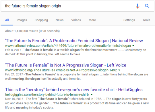 komentajaleksa: komentajaleksa:  I’ve never wanted “the future is female” shirt so badly.   sespursongles said: Feminism is stuck in an endless cycle of appropriating ideas and slogans and theories from lesbians, butchering them and watering them