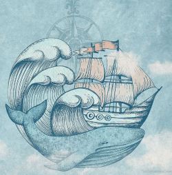 tattoosideas:  Ship - DeAssuncaoCreat  