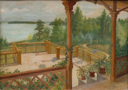 Beda Stjernschantz (1867 - 1910) - Hannula Manor. 1908. Oil on canvas.