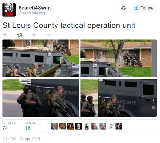 Sex Police and SWAT are heavily armed during pictures