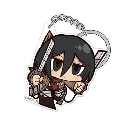 snkmerchandise: News: SnK COSPA Acrylic Pinched Keychains & Straps (Ver. 3.0) Original Release Date: Late October 2017Retail Price: 864 Yen each COSPA will be releasing a new set of pinched acrylics featuring Eren, Mikasa, Levi, & Erwin in both