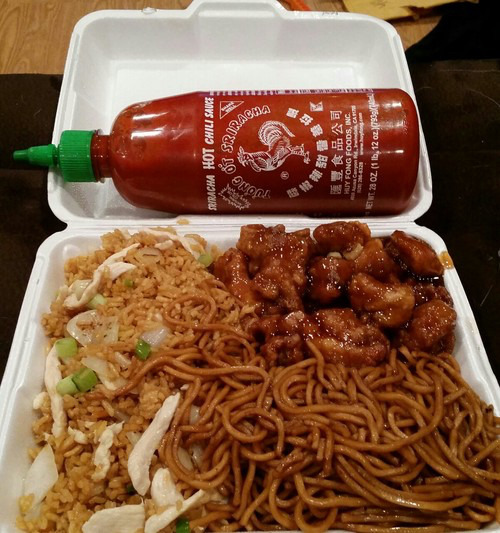 Just Food Panda Express Chow Mein Fried Rice Orange