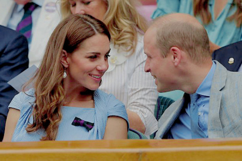 thecambridgees: The Duke and Duchess of Cambridge attend the Men’s Final of the Wimbledon Tennis Ch