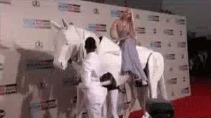 Porn Pics yahooentertainment:  On a Horse: Lady Gaga