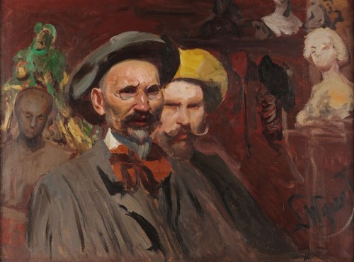 portraituresque:    Leon Wyczółkowski - Self portrait with a friend