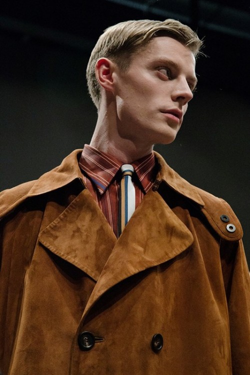 damplaundry:Janis Ancens at Fendi F/W 2015 by Virginia Arcaro