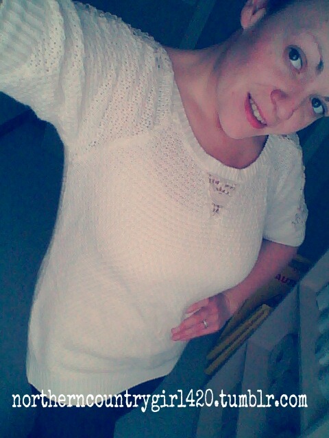 northerncountrygirl420:  spideyrox:  northerncountrygirl420:  My sweater…   Now