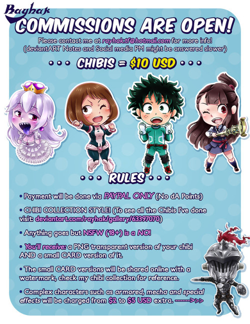COMMISSION 2019! [CHIBI / OPEN]Now this is something I should have done before! but here it is at la