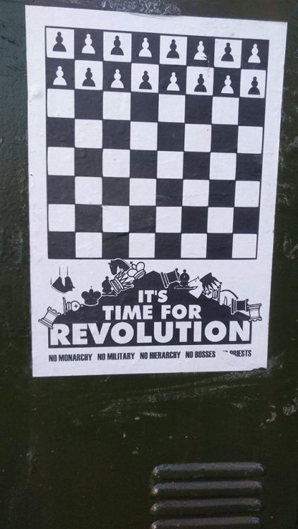 Some of the many anarchist posters seen around Sydney